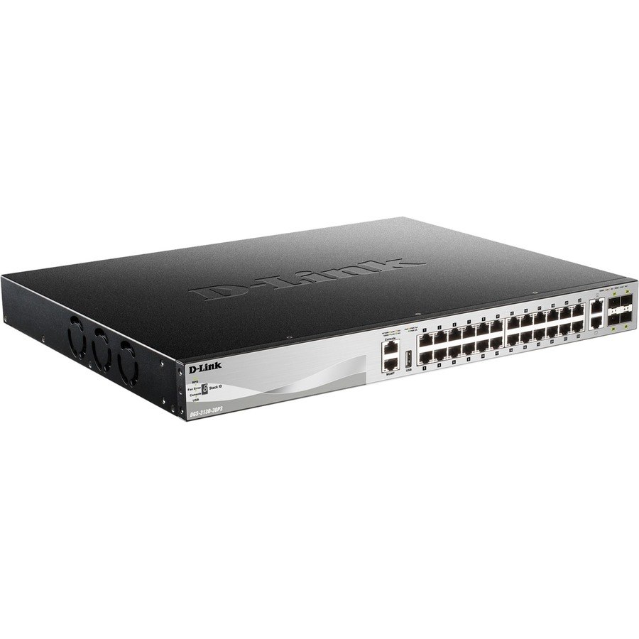 D-Link DGS-3130 DGS-3130-30PS 24 Ports Manageable Layer 3 Switch - Gigabit Ethernet - 10/100/1000Base-T