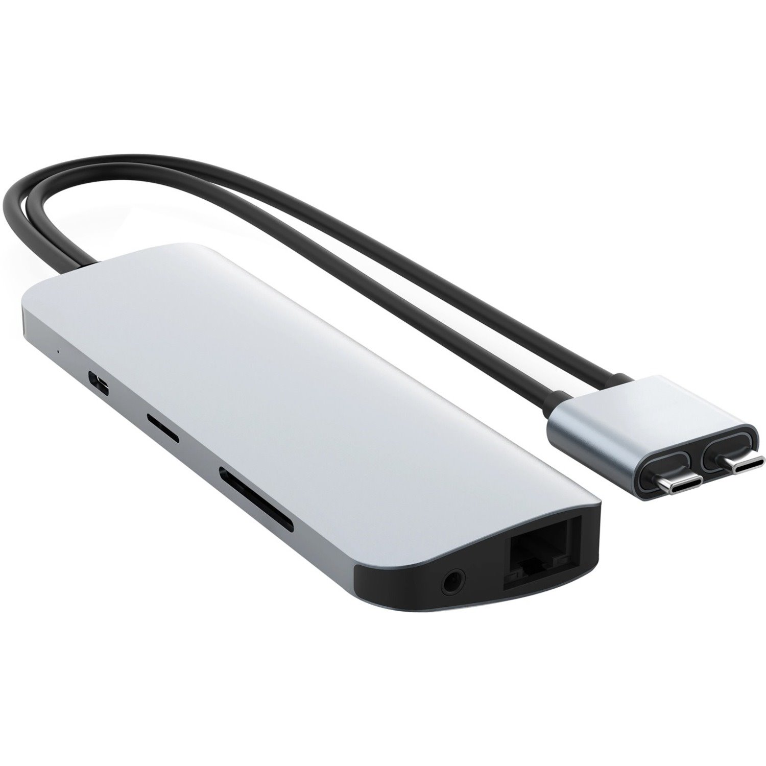 Hyper Viper HD392-SILVER USB Type C Docking Station for Notebook/Desktop PC - Memory Card Reader - SD - 60 W - Silver