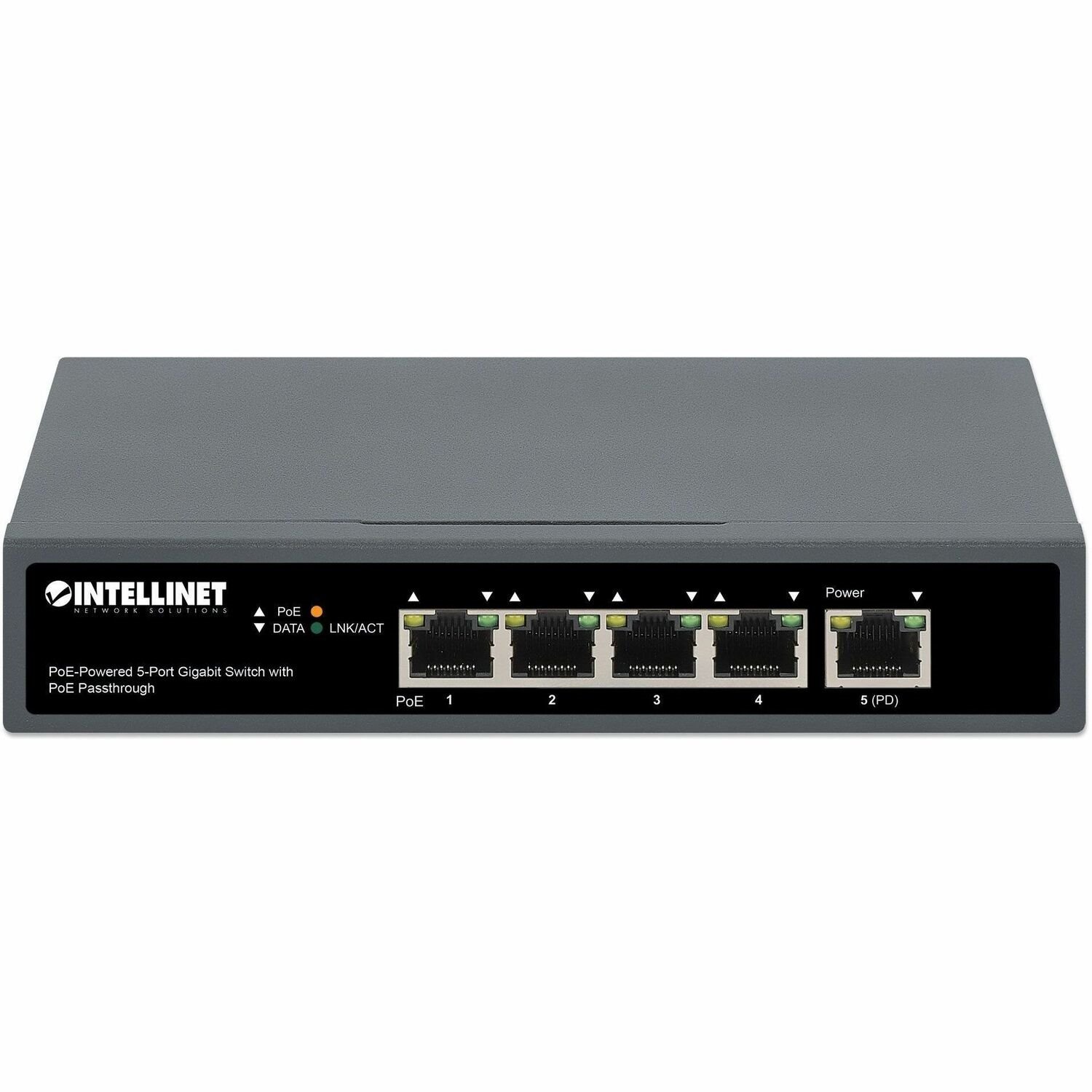 Intellinet PoE-Powered 5-Port Gigabit Switch With PoE Passthrough