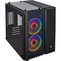 Corsair Crystal 280X Computer Case - Micro ATX Motherboard Supported - Tempered Glass - Black