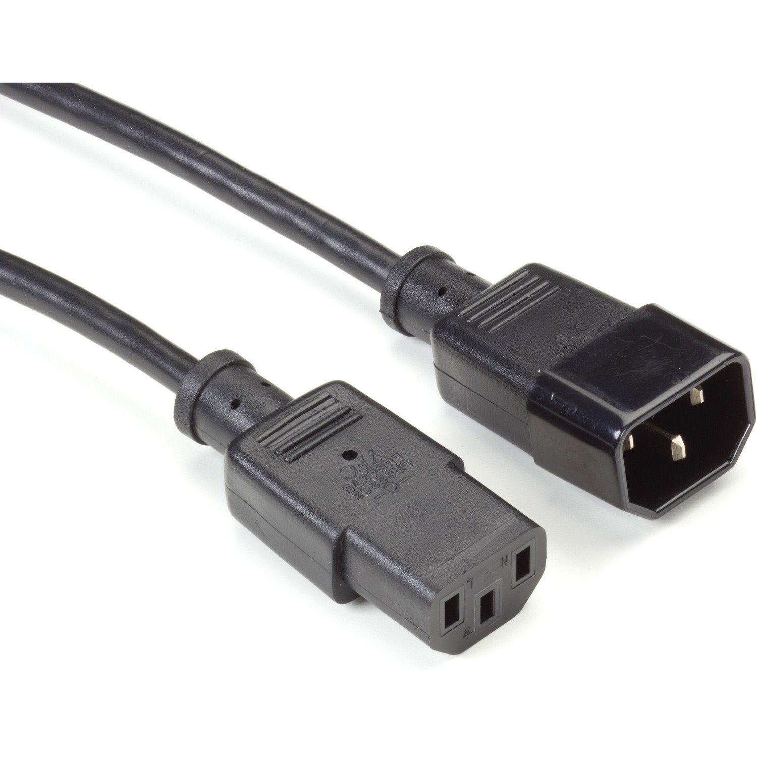 Black Box Extension Power Cord, IEC C13 to IEC C14, 2-ft. (0.6-m)