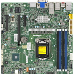Supermicro X12SCZ-TLN4F Desktop Motherboard - Intel W480E Chipset - Socket LGA-1200 - Micro ATX