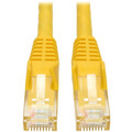 Eaton Tripp Lite Series Cat6 Gigabit Snagless Molded (UTP) Ethernet Cable (RJ45 M/M), PoE, Yellow, 1 ft. (0.31 m)