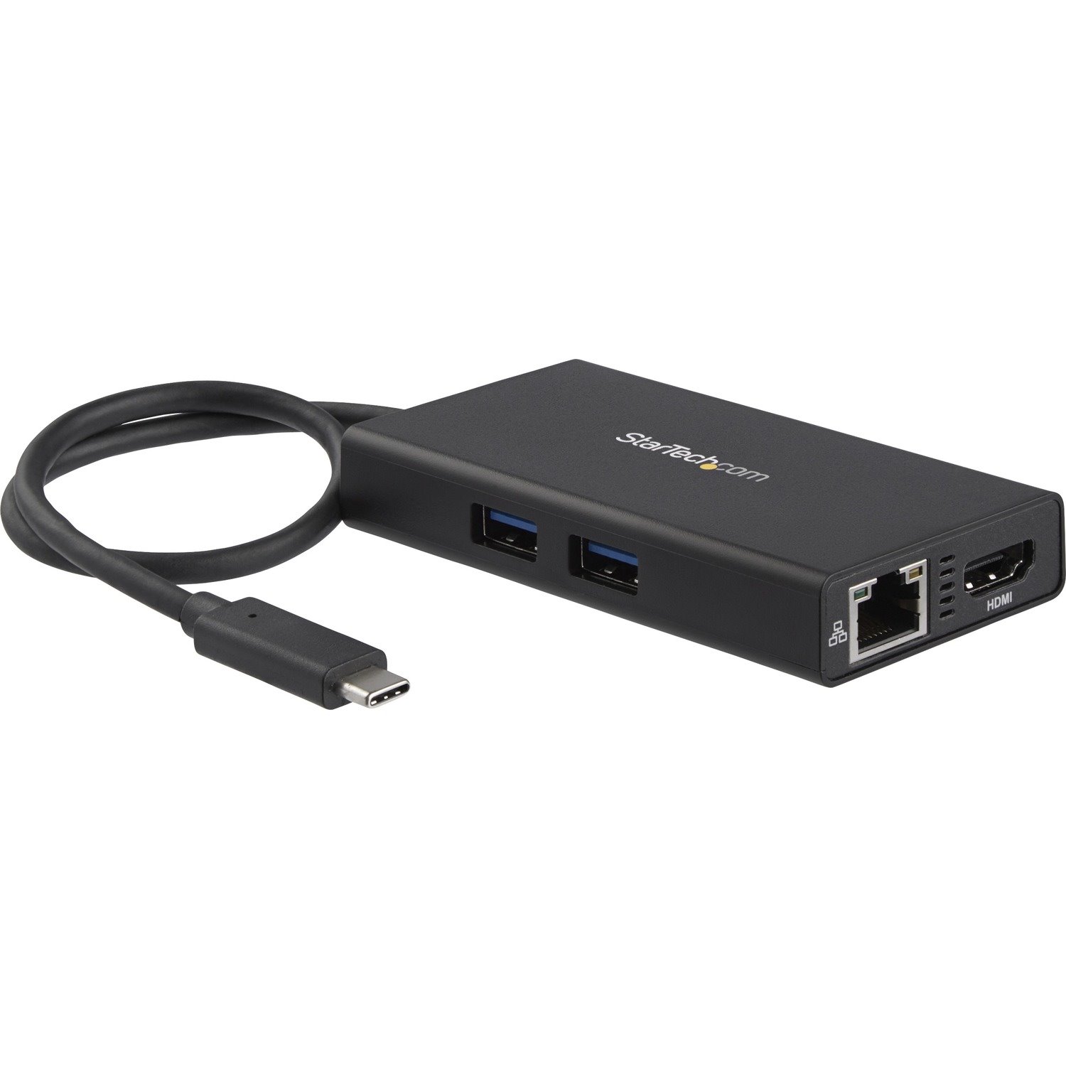 StarTech.com USB-C Multiport Adapter - USB-C Travel Dock w/ 4K HDMI - 60W PD Pass-Through, GbE, 2x USB-A - Mini USB Type-C Docking Station