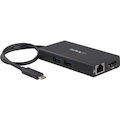 StarTech.com USB Type C Docking Station for Notebook/Tablet/Monitor - 60 W - Black - TAA Compliant