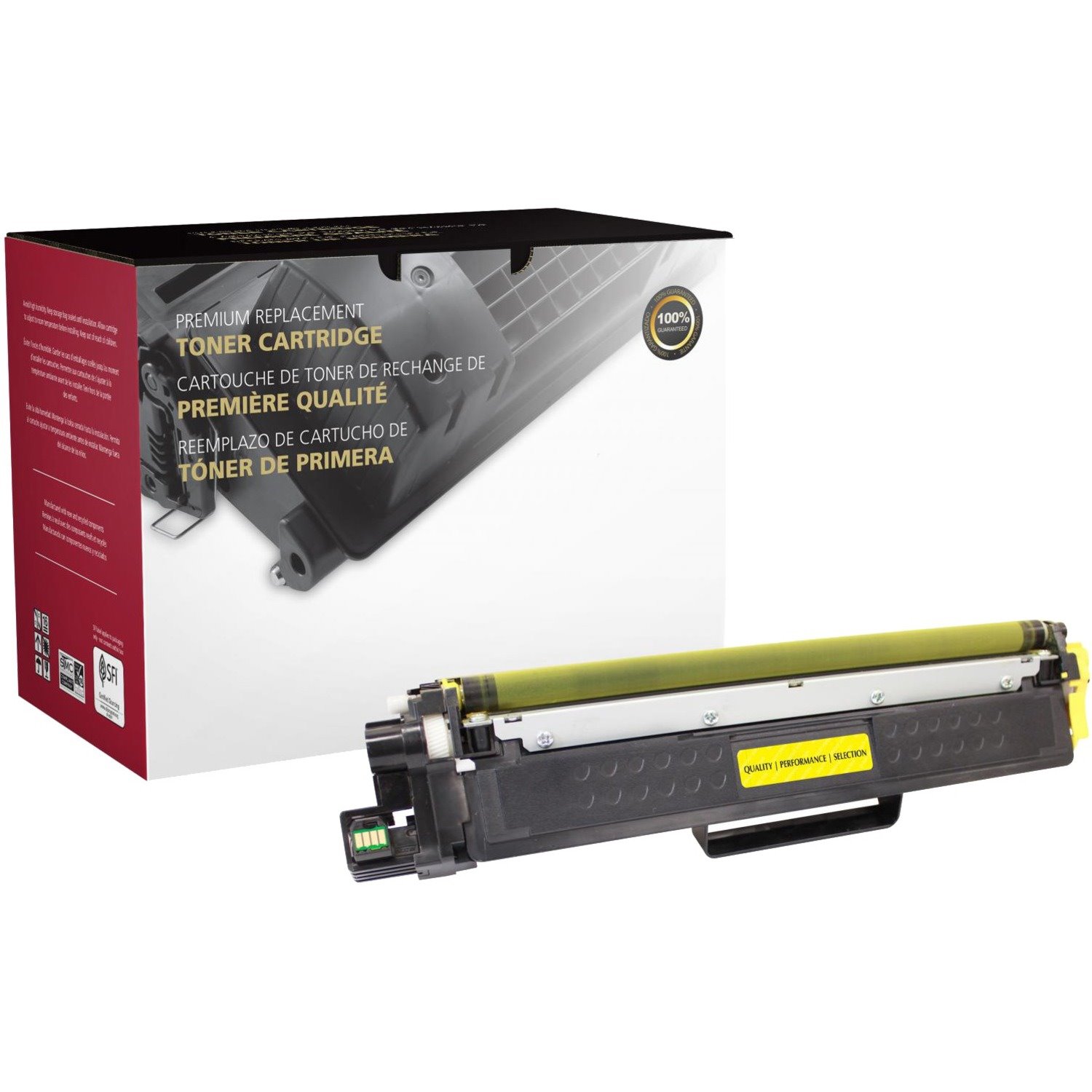 Clover Technologies Remanufactured Laser Toner Cartridge - Alternative for Brother TN223, TN223Y - Yellow Pack