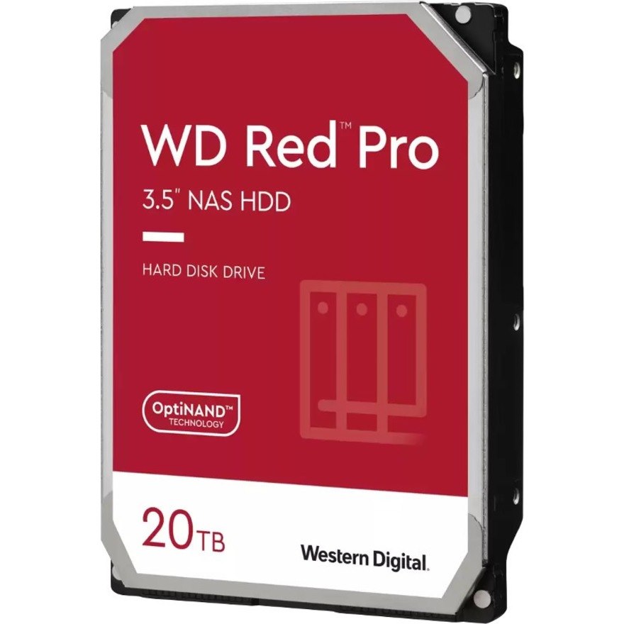 Western Digital Red Pro WD201KFGX 20 TB Hard Drive - 3.5" Internal - SATA (SATA/600) - Conventional Magnetic Recording (CMR) Method