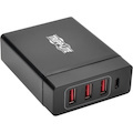 Tripp Lite 4-Port USB Charging Station with USB-C Charging and USB-A Auto-Sensing Ports