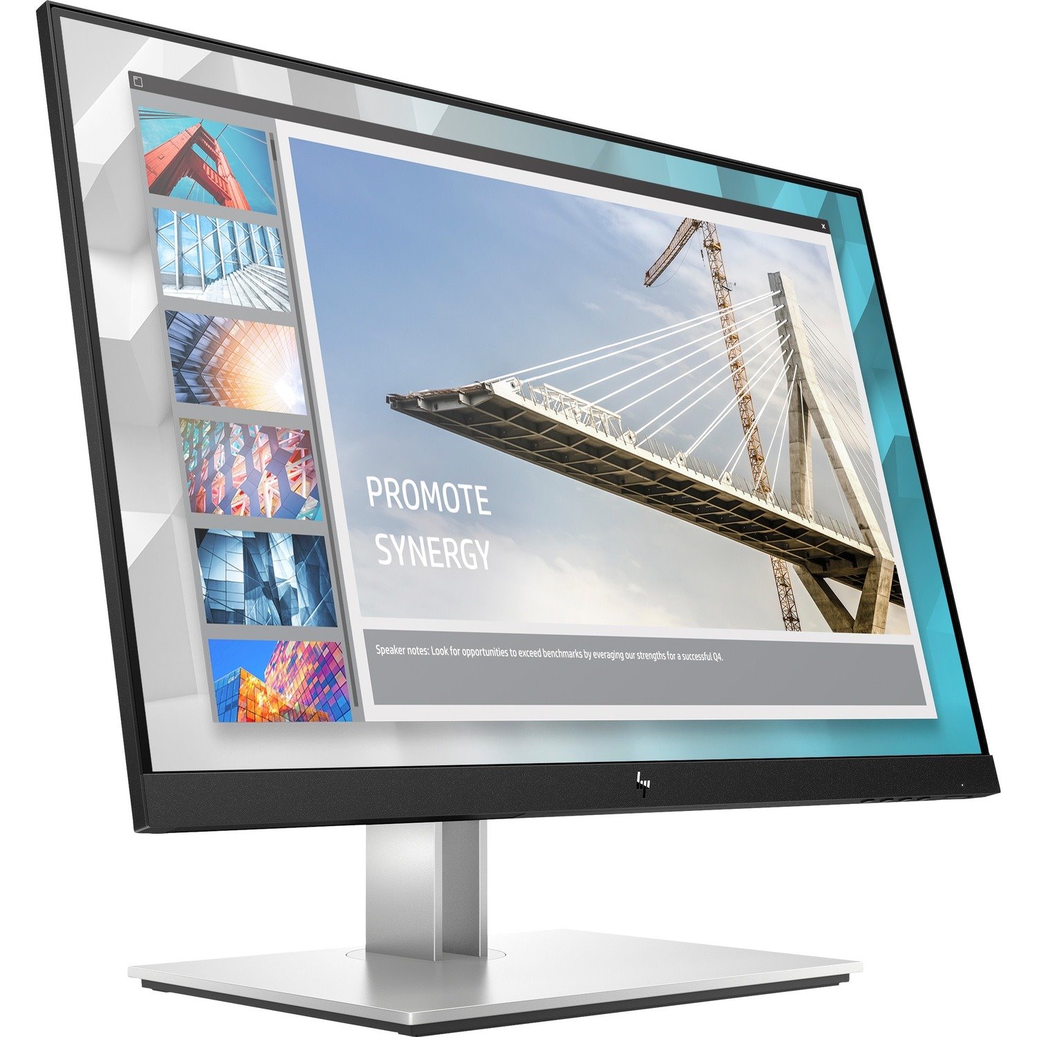 HP E24i G4 61 cm (24") WUXGA Edge LED LCD Monitor - 16:10 - Black/Silver