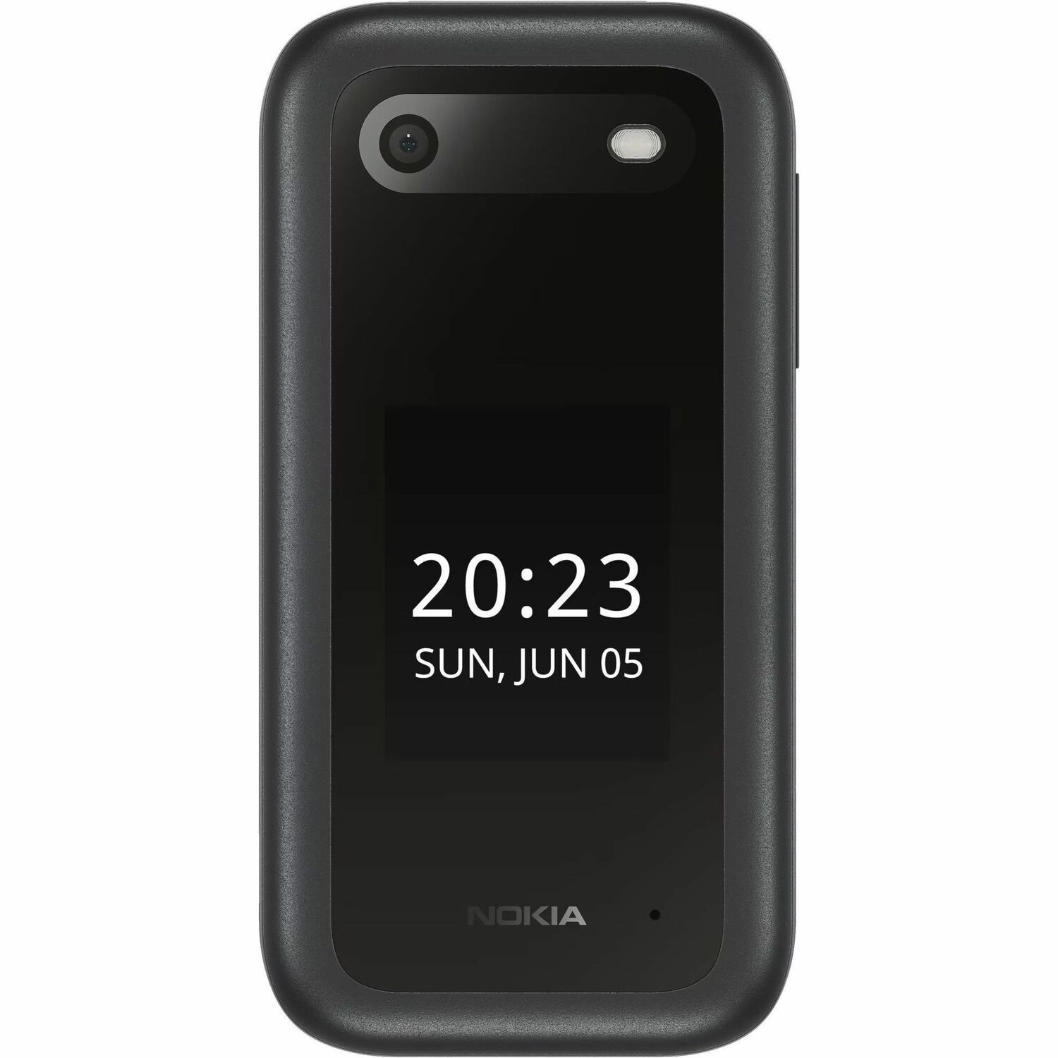 Nokia 2660 Flip 128 MB Feature Phone - 7.1 cm (2.8") Flexible Folding Screen TFT LCD QVGA 240 x 320 - Cortex A71 GHz - 48 MB RAM - Series 30+ - 4G - Black