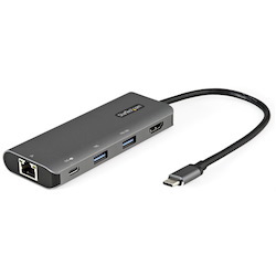StarTech.com USB 3.1 (3.1 Gen 2) Type C Docking Station for Notebook/Tablet/Workstation/Monitor - 100 W - Grey