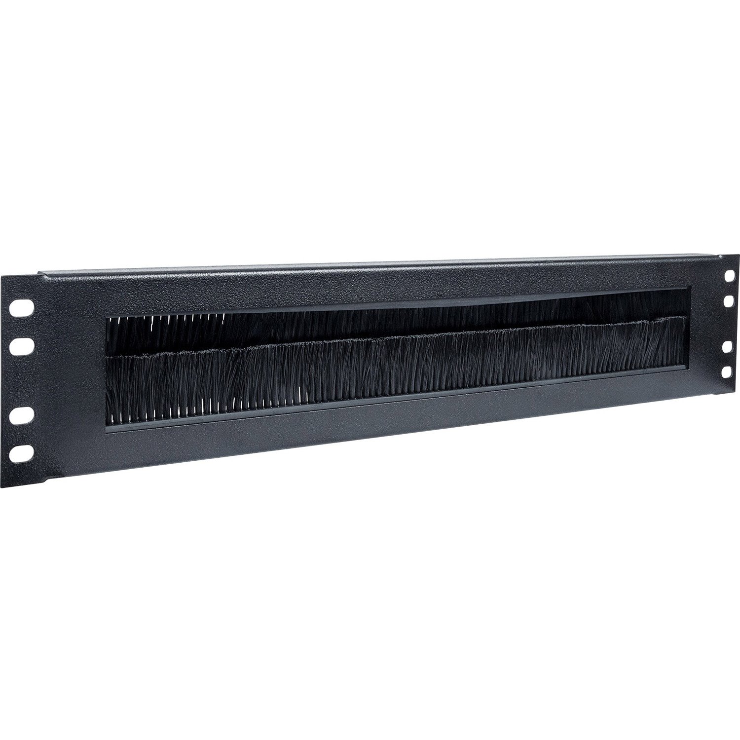 Intellinet 19" Cable Entry Panel, 2U, with Brush Insert, Black