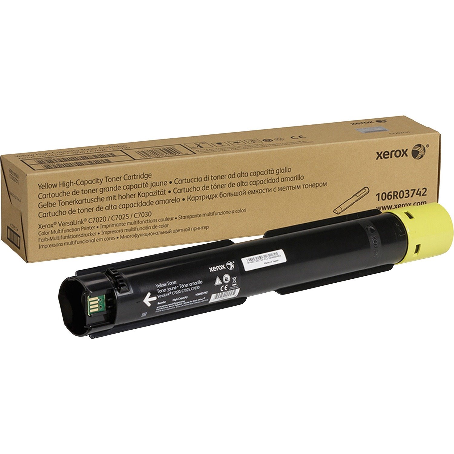 Xerox Original Standard Yield Laser Toner Cartridge - Yellow Pack