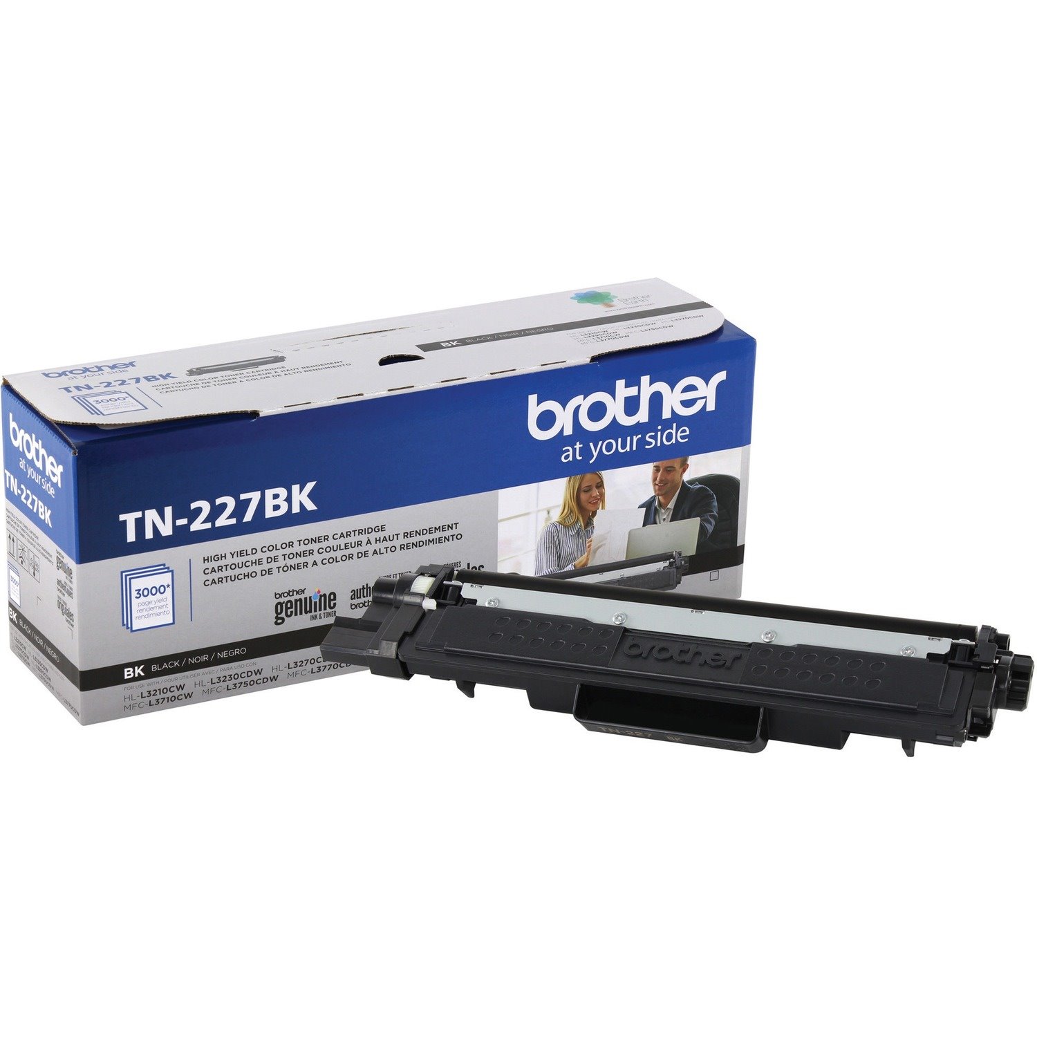 Brother Genuine TN-227BK High Yield Black Toner Cartridge