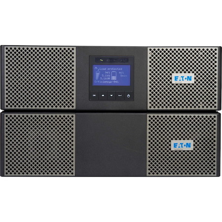 Eaton 9PX 3000VA 3000W 208V Online Double-Conversion UPS - L6-30P, 18x 5-20R, 2 L6-20R, 1 L6-30R Outlets, Cybersecure Network Card, Extended Run, 6U Rack/Tower - Battery Backup