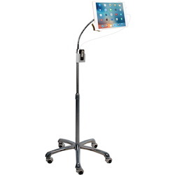 CTA Heavy-Duty Gooseneck Floor Stand for 7-13 Inch Tablets, including iPad 10.2-inch (7th/ 8th/ 9th Generation)