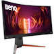 BenQ EX3410R 34" Class UW-QHD Curved Screen Gaming LCD Monitor - Metallic Grey