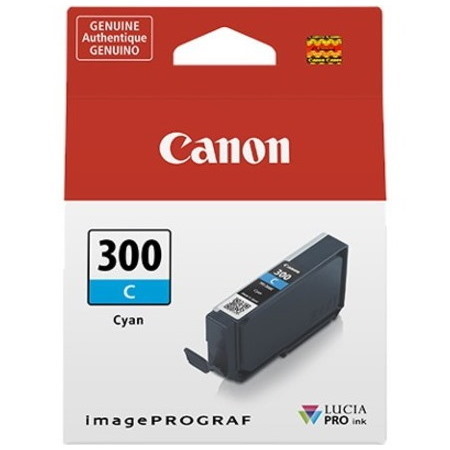 Canon LUCIA PRO PFI-300 Original Inkjet Ink Cartridge - Single Pack - Cyan - 1 Pack