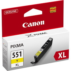 Canon CLI-551Y XL Original High Yield Inkjet Ink Cartridge - Yellow - 1 Blister Pack