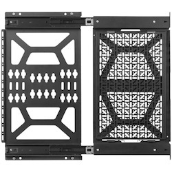 Atdec media storage sliding panel - Universal mounting hole pattern - For media and networking devices