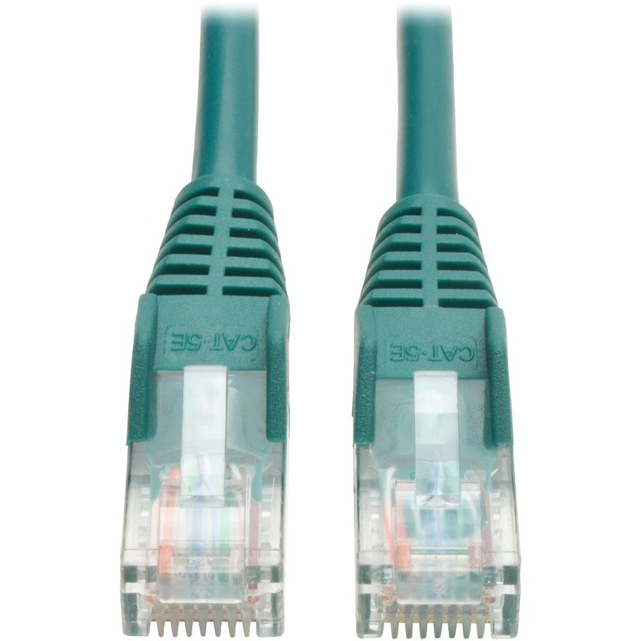 Eaton Tripp Lite Series Cat5e 350 MHz Snagless Molded (UTP) Ethernet Cable (RJ45 M/M), PoE - Green, 7 ft. (2.13 m)