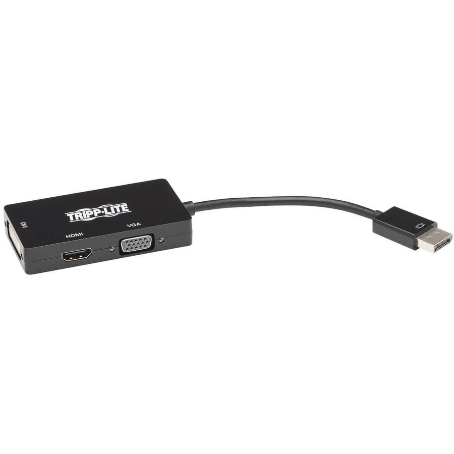 Eaton Tripp Lite Series DisplayPort to VGA/DVI/HDMI All-in-One Converter Adapter - 4K 60 Hz HDMI, DP 1.2