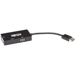 Tripp Lite by Eaton DisplayPort to VGA/DVI/HDMI All-in-One Converter Adapter - 4K 60 Hz HDMI, DP 1.2