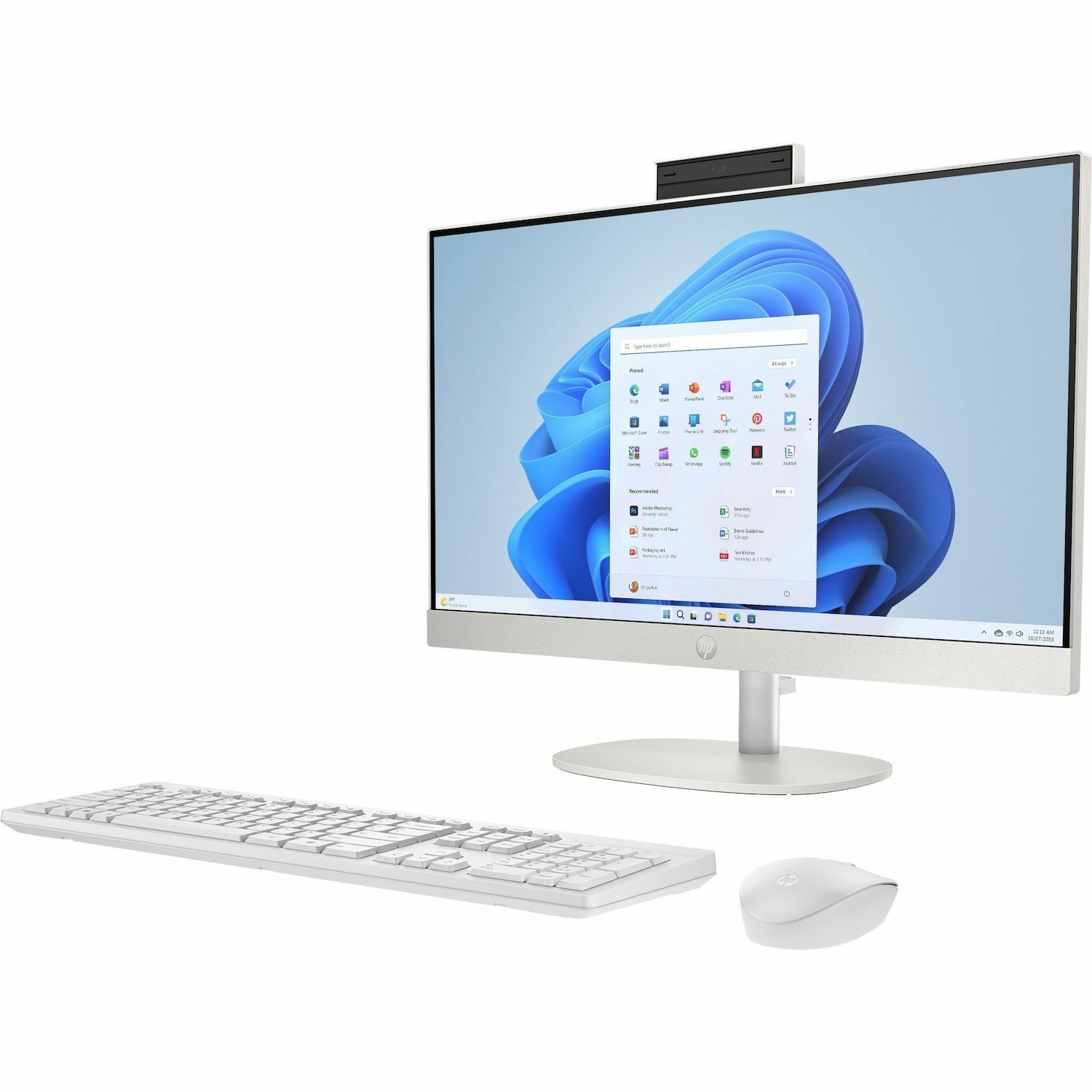 HP 24-cr0000a 24-cr0018a All-in-One Computer - Intel Core i7 13th Gen i7-1355U - 16 GB - 512 GB SSD - 23.8" Full HD - Desktop - Shell White