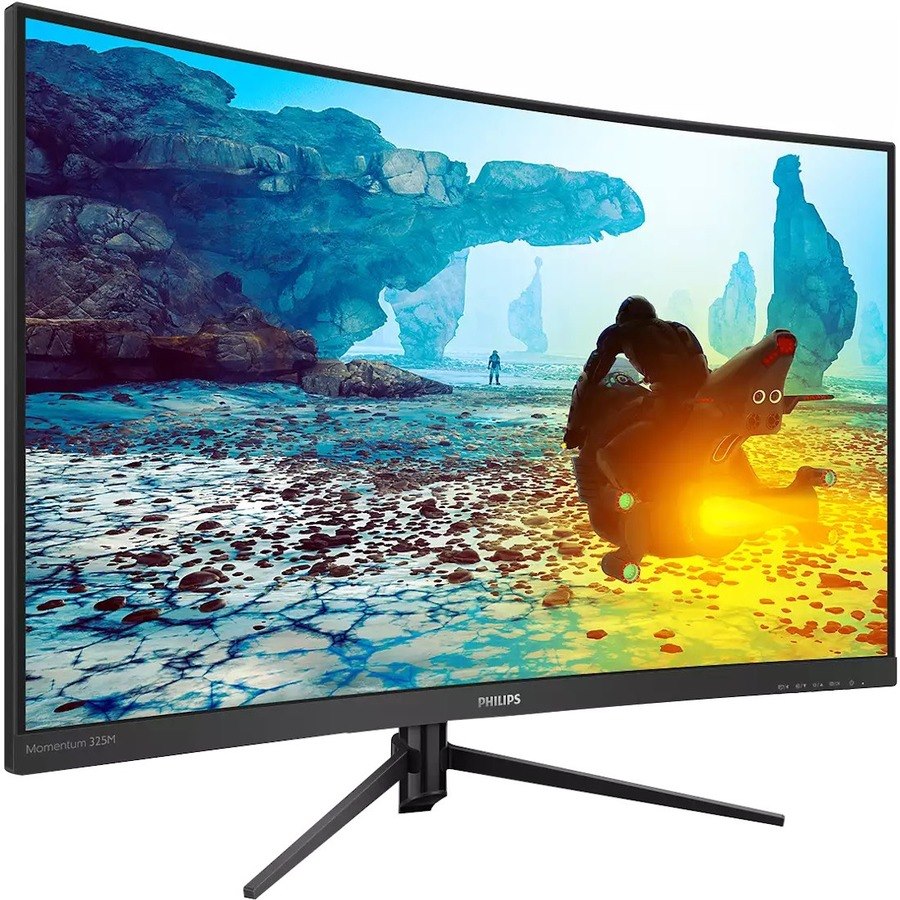 Philips Momentum 325M8C 80 cm (31.5") WQHD Curved Screen WLED Gaming LCD Monitor - 16:9 - Textured Black