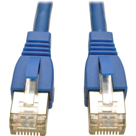 Eaton Tripp Lite Series Cat6a 10G Snagless Shielded STP Ethernet Cable (RJ45 M/M), PoE, Blue, 14 ft. (4.27 m)
