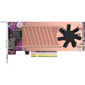 QNAP Dual M.2 2280 PCIe NVMe SSD & Single-port 10GbE Expansion Card