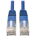 Tripp Lite Cat5e 350 MHz Molded (UTP) Ethernet Cable (RJ45 M/M) PoE Blue 1 ft. (0.31 m)