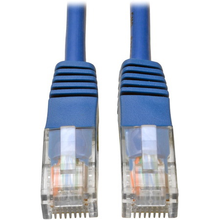 Eaton Tripp Lite Series Cat5e 350 MHz Molded (UTP) Ethernet Cable (RJ45 M/M), PoE - Blue, 30 ft. (9.14 m)