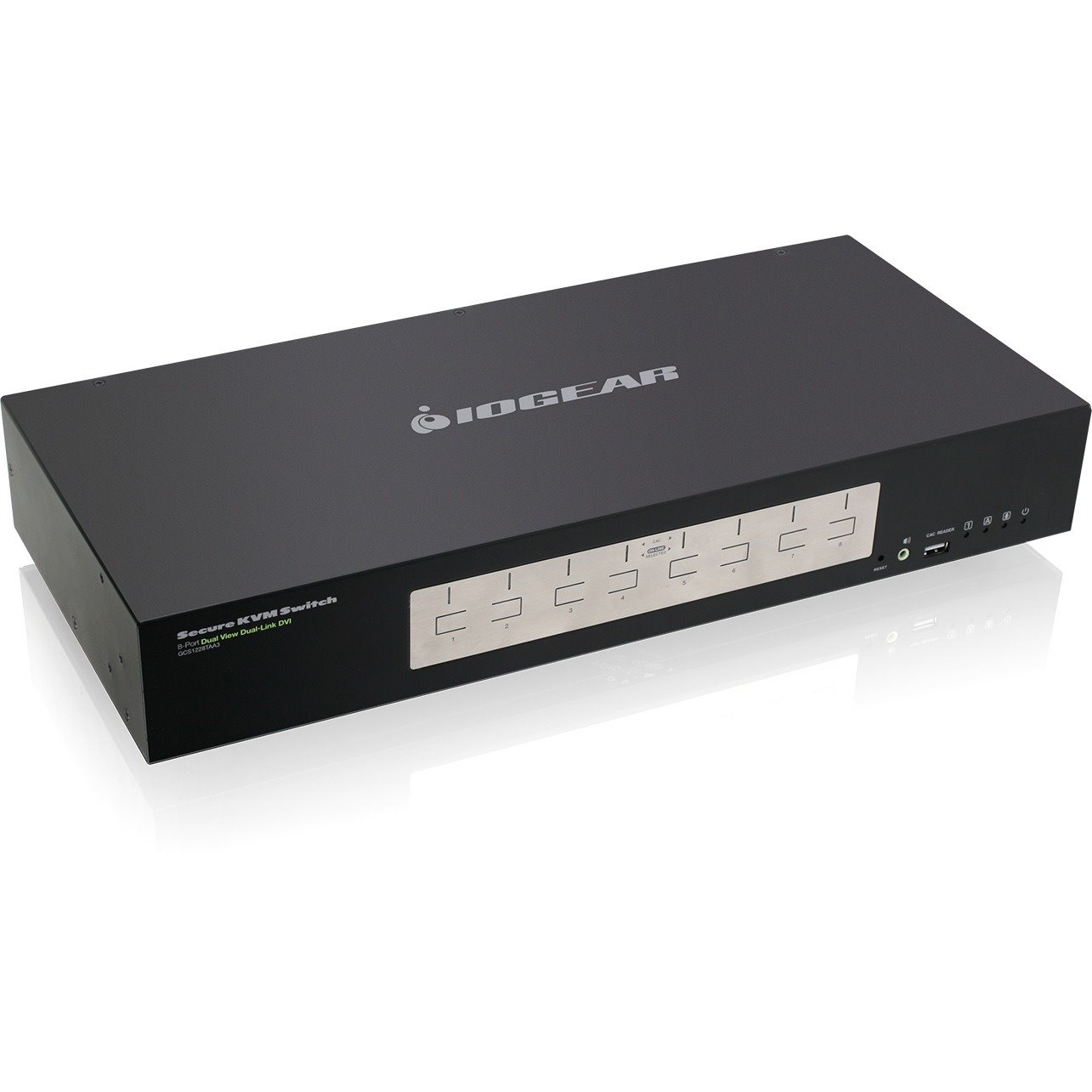 IOGEAR 8-Port Dual View Dual-Link DVI Secure KVM Switch (TAA)