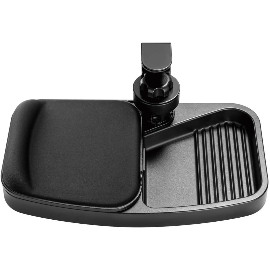 Eaton Tripp Lite Series Under-Desk Clamp-On Storage Tray with Built-In Mouse Pad and Wrist Rest