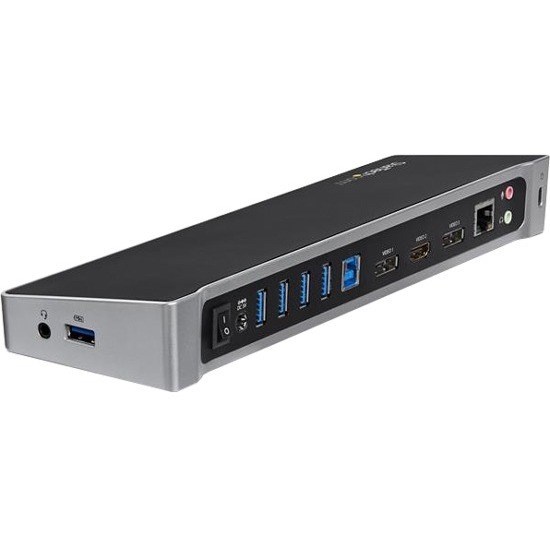 StarTech.com USB 3.0 Triple Monitor Docking Station - Compatible with Windows / macOS - Supports Three Displays - 2 x DisplayPort and HDMI or 4K Ultra HD on a Single Monitor - USB3DOCKH2DP