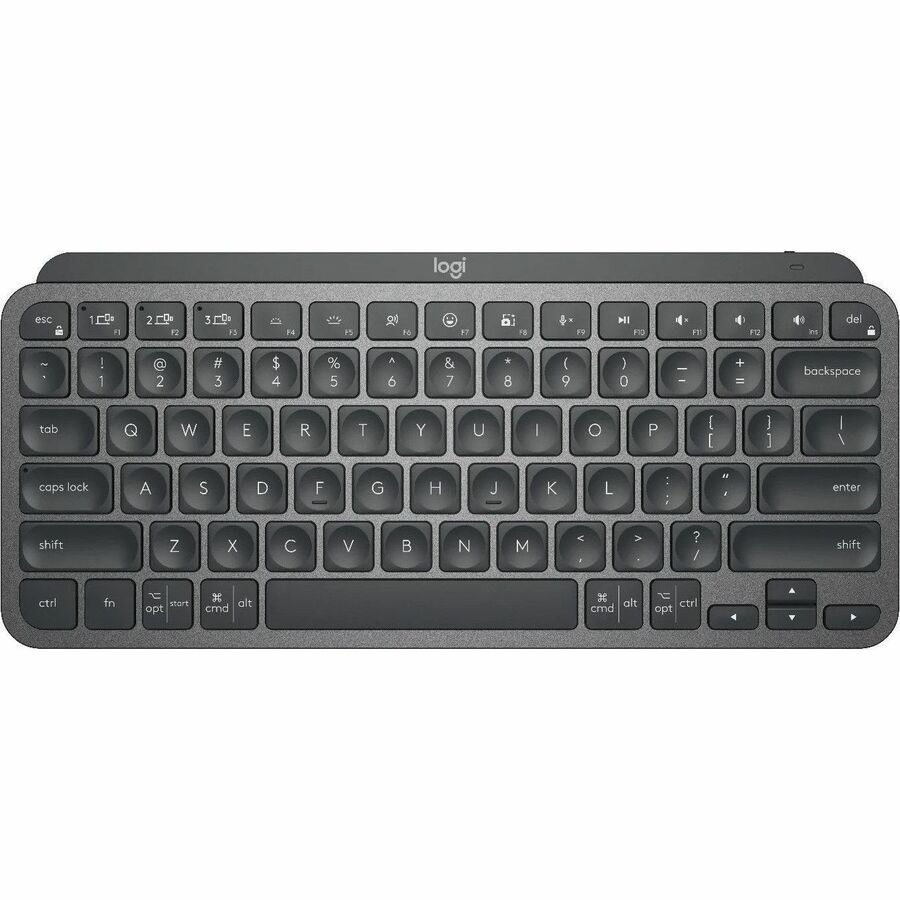 Logitech MX Keys S Keyboard - Wireless Connectivity - USB Interface - English (UK) - QWERTY Layout - Pale Gray