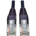 Eaton Tripp Lite Series Cat5e 350 MHz Snagless Molded (UTP) Ethernet Cable (RJ45 M/M), PoE - Purple, 3 ft. (0.91 m)