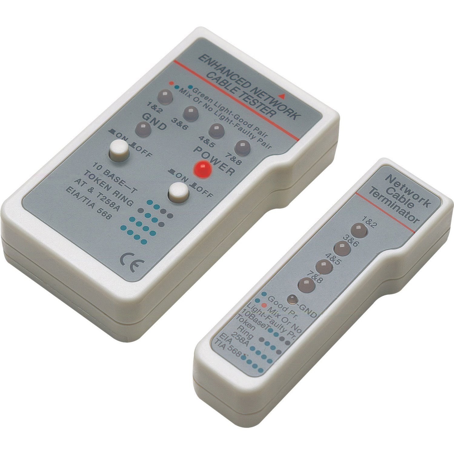 Intellinet Multifunction Cable Tester, RJ-45 and RJ-11, UTP/STP/FTP, Shielded and Unshielded