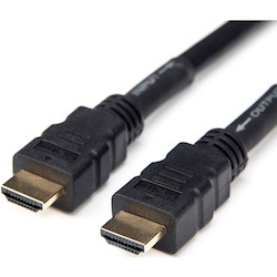 Rocstor Premium 30ft 4K High Speed HDMI to HDMI M/M Cable - Ultra HD HDMI 2.0 Supports 4k x 2k at 60Hz with resolutions up to 3840x2160p and 18Gbps Bandwidth - HDMI 2.0 to HDMI 2.0 Male/Male - HDMI 2.0 for HDTV, DVD Player - 30ft (9.1m) - 1 Retail Pack - 1 x HDMI Male - 1 x HDMI Male - Gold Plated Connectors - Shielding - Black - HDMI CABLE ULTRA HD 4Kx2K - HDMI for Audio/Video Devi SUPPORT 3D 4K2K 60HZ 18GBPS