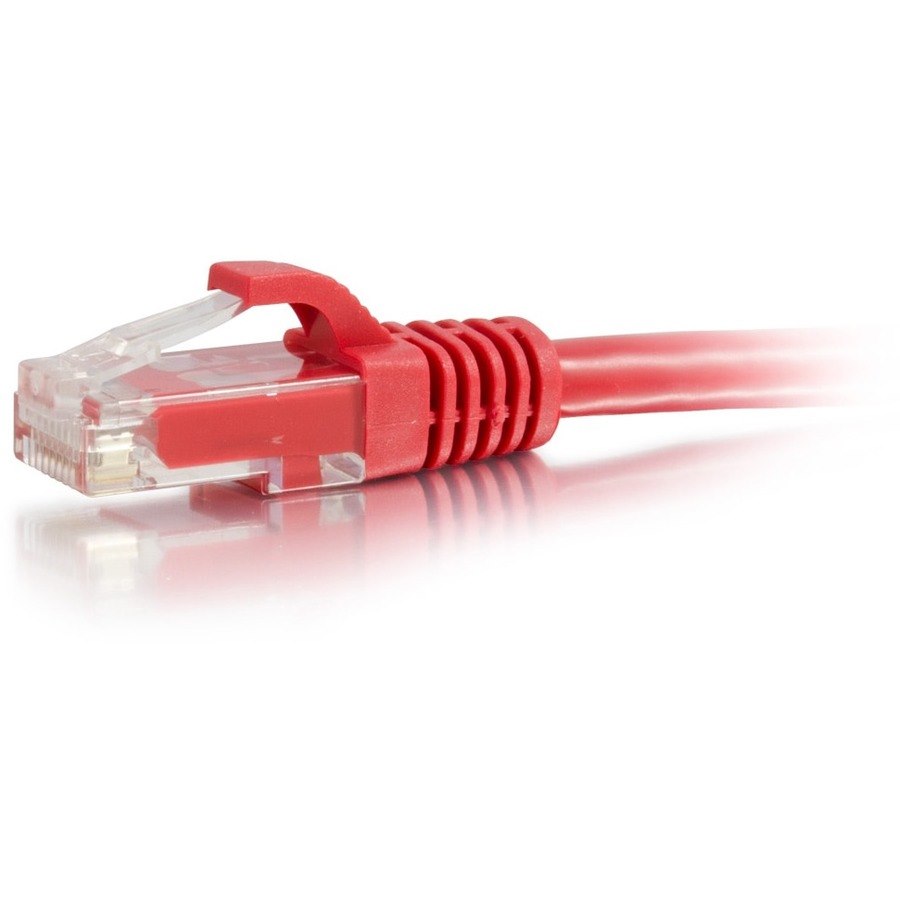 C2G 5ft Cat6a Snagless Unshielded (UTP) Ethernet Cable - Cat6a Network Patch Cable - PoE - Red