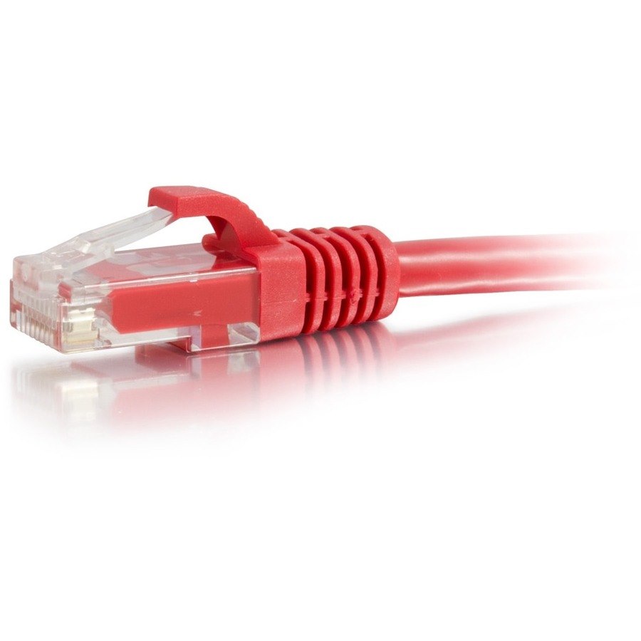 C2G 0.5ft / 6in Cat6a Snagless Unshielded (UTP) Ethernet Cable - Red