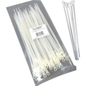 C2G 8in Screw-Mountable Cable Ties - 50pk