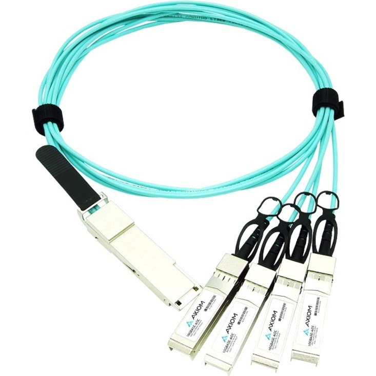 Axiom 40GBASE-AOC QSFP+ to 4 SFP+ Active Optical Cable Arista Compatible, 50m