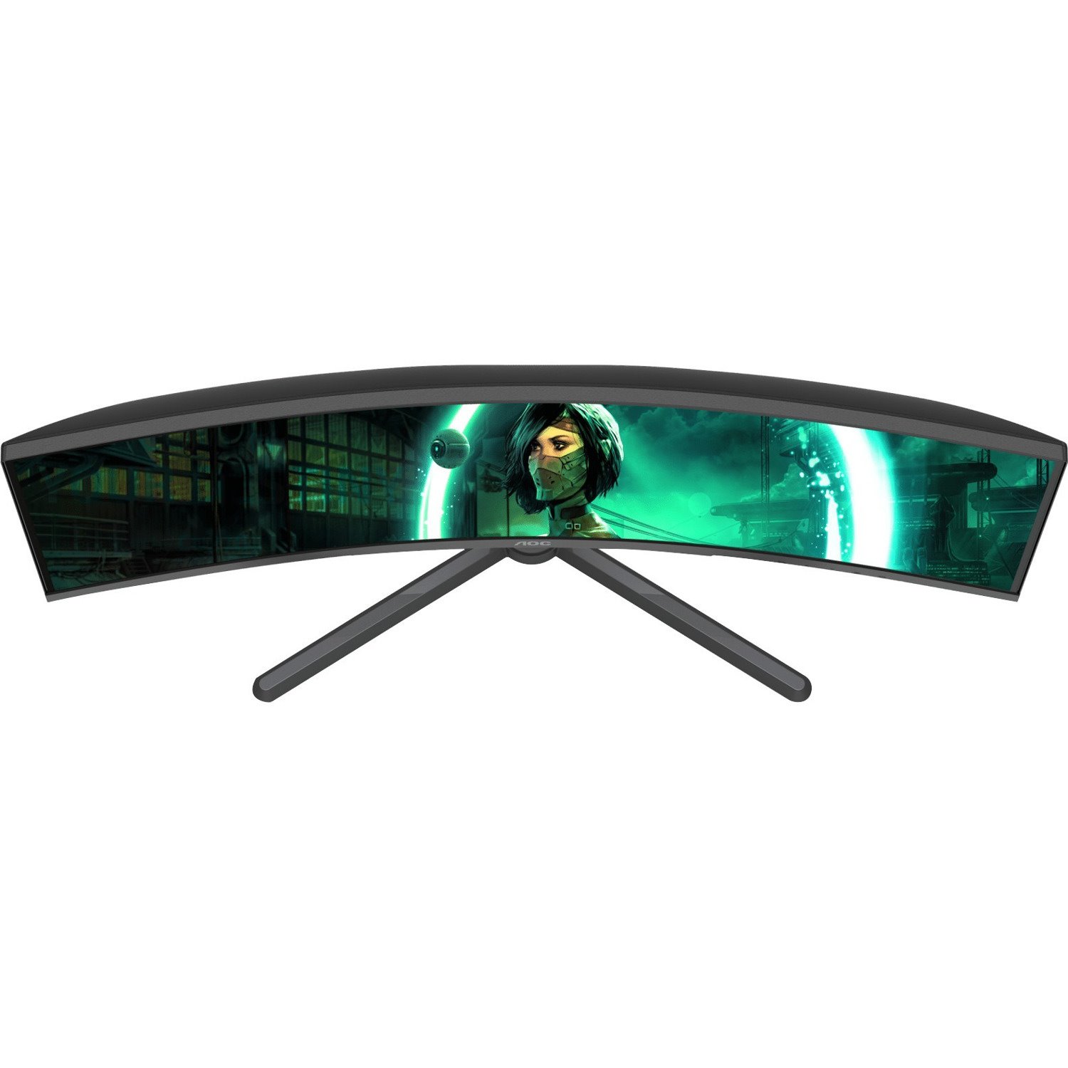 AOC CQ32G3SE 80 cm (31.5") WQHD Curved Screen Gaming LCD Monitor - 16:9 - Black, Red