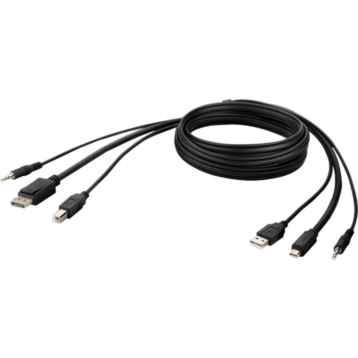 Belkin MiniDP to DP + USB A/B + Audio Passive Combo KVM Cable