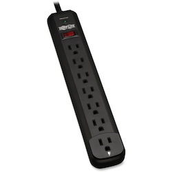 Tripp Lite by Eaton Protect It! 7-Outlet Surge Protector 12 ft. Cord 1080 Joules Diagnostic LED Black Housing