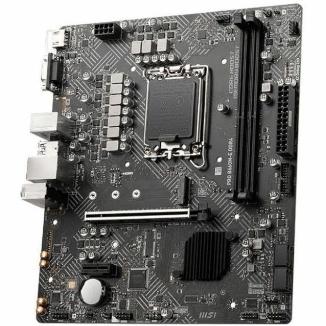 MSI B660M-E DDR4 Gaming Desktop Motherboard - Intel B660 Chipset - Socket LGA-1700 - Intel Optane Memory Ready - Micro ATX