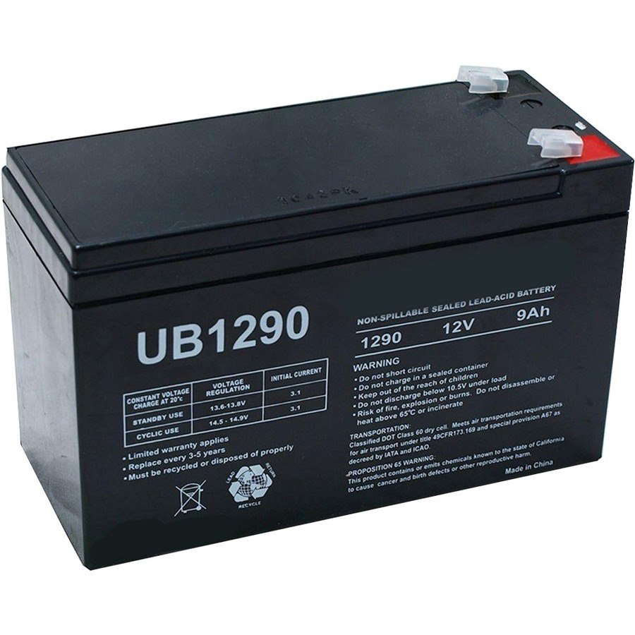 eReplacements Compatible Sealed Lead Acid Battery Replaces APC UB1290F2, Dell UB1290-F2, Dell UB1290F2, for use in Dell SMART-UPS 1500
