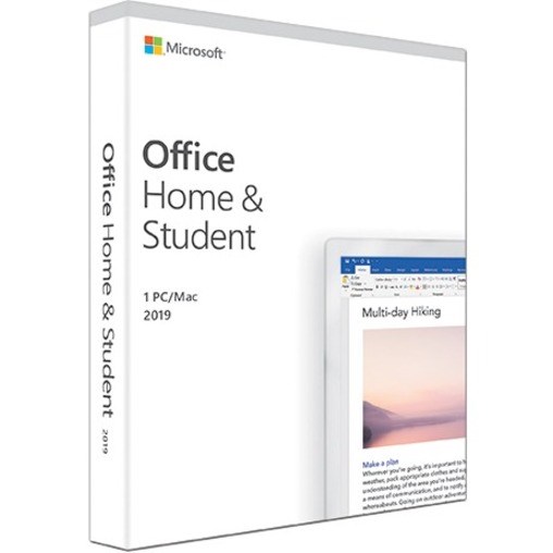 Microsoft Office 2019 Home & Student - Box Pack - 1 PC/Mac - NA/PR/TT Only Medialess